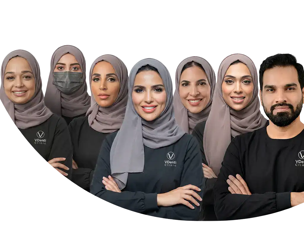 فريق ڤي دنتي الطبي في عيادة أسنان في جدة