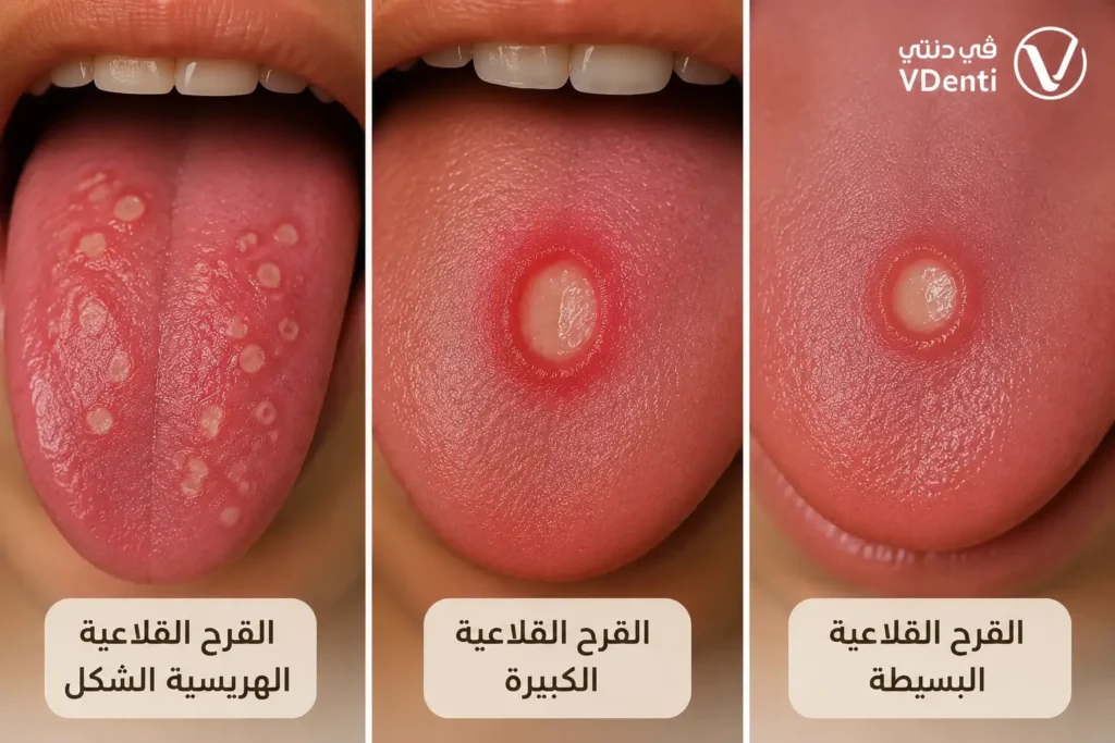 أنواع تقرحات اللسان
